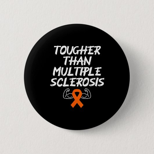 Tougher dan Multiple Sclerose MS-bewustzijnsstrijd Ronde Button 5,7 Cm (Voorkant)