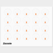 Tougher dan Multiple Sclerose MS-bewustzijnsstrijd Ronde Sticker (Vel)