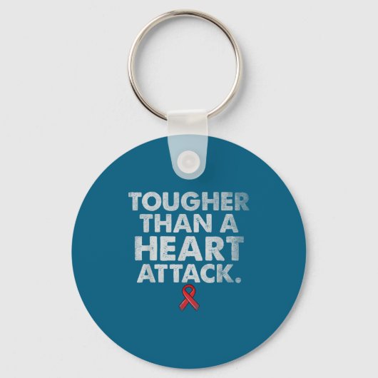 Tougher Than A Heart Attack Heart Disease Awarenes Sleutelhanger (Voorkant)