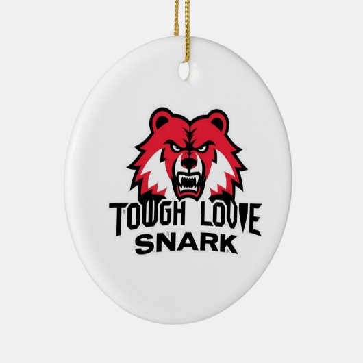 ToughLoveSnark-Show ze hoe je je echt voelt Keramisch Ornament (Rechts)