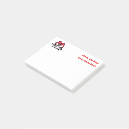ToughLoveSnark-Show ze hoe je je echt voelt Post-it® Notes (Schuin)