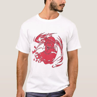 Touhou Project Karakter Silhouet - Remilia Scar T-shirt