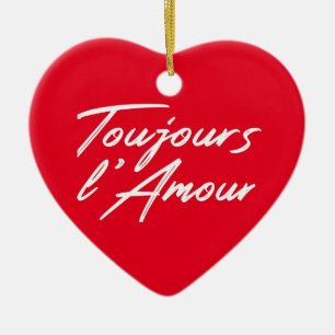 Toujours l'Amour - Eeuwige liefde voor de bruiloft Keramisch Ornament