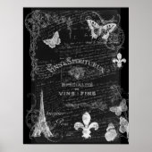 Toujours Paris Collage Art Poster (Voorkant)