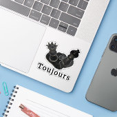 Toujours Sticker (Laptop met iPhone)