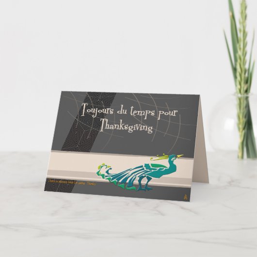 Toujours-Thanksgiving Feestdagen Kaart (Voorkant)