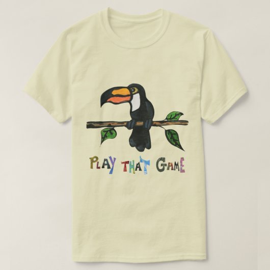 TOUKAN DAT SPEL SPELEN T-SHIRT (Design voorkant)