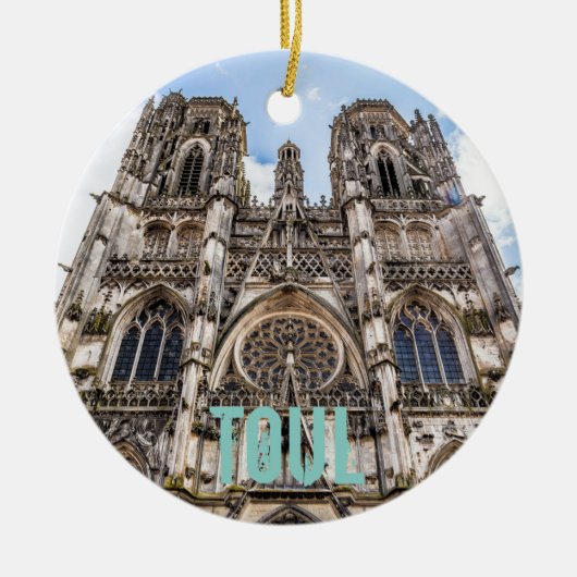 Toul St. Etienne Cathedral Frankrijk gift Keramisch Ornament (Voorkant)