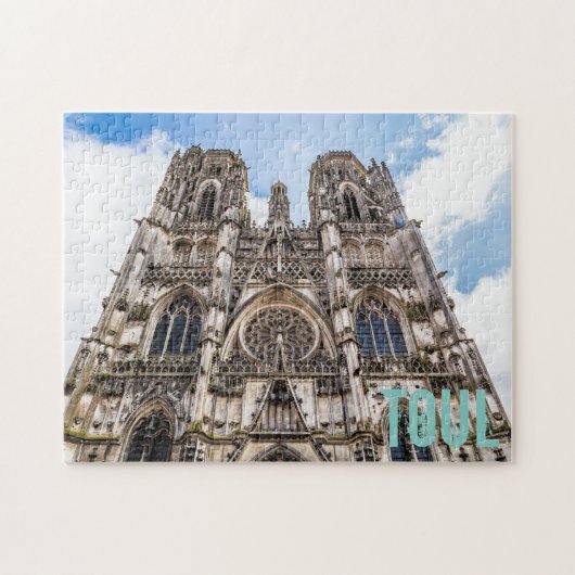 Toul St. Etienne Cathedral Frankrijk gift Legpuzzel (Horizontaal)