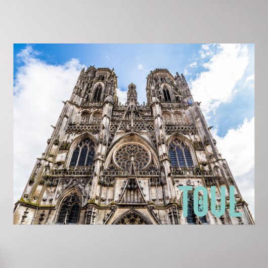 Toul St. Etienne Cathedral Frankrijk gift Poster (Voorkant)