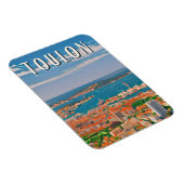 Toulon Photo Vintage Magneet (Rechterzijde)