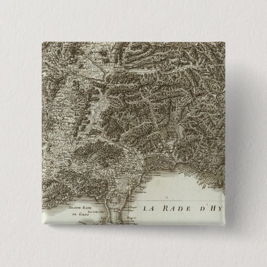 Toulon Vierkante Button 5,1 Cm (Voorkant)