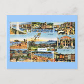 Toulon, Vroege multiviewkaart, 1920 Briefkaart (Voorkant)