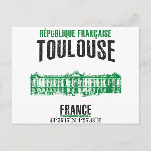 Toulouse Briefkaart (Voorkant)