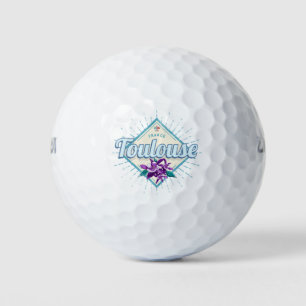 Toulouse City France Retro Violets Souveni Golfballen