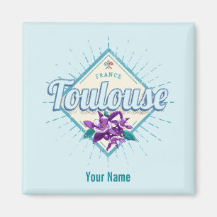 Toulouse City France Retro Violets Souveni Magneet