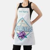 Toulouse City France Retro Violets  Souveni Schort (Insitu)