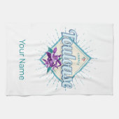 Toulouse City France Retro Violets  Souveni Theedoek (Horizontaal)