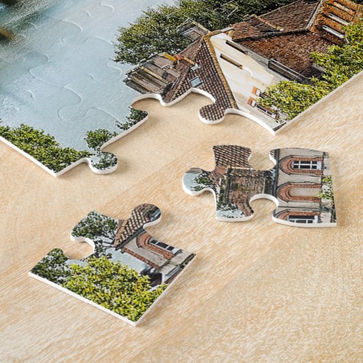 Toulouse Cityscape France Jigzaag Puzzle Legpuzzel (Zijkant)