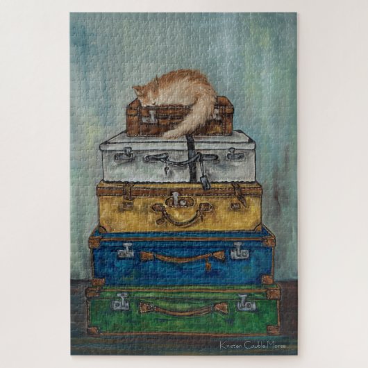 Toulouse de reiziger legpuzzel (Verticaal)