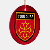 Toulouse Flag Keramisch Ornament (Rechts)