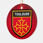 Toulouse Flag Keramisch Ornament (Links)
