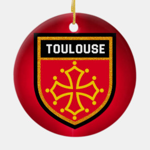Toulouse Flag Keramisch Ornament