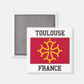 Toulouse Flag Magneet (Voorkant / Achterkant)