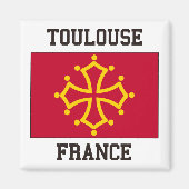 Toulouse Flag Magneet (Voorkant)