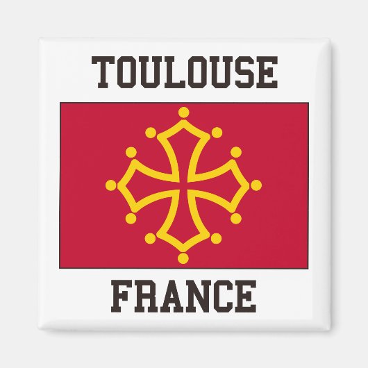 Toulouse Flag Magneet (Voorkant)