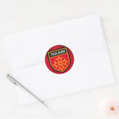 Toulouse Flag Ronde Sticker (Envelop)