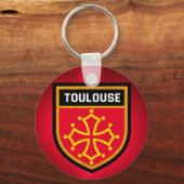 Toulouse Flag Sleutelhanger (Voorkant)