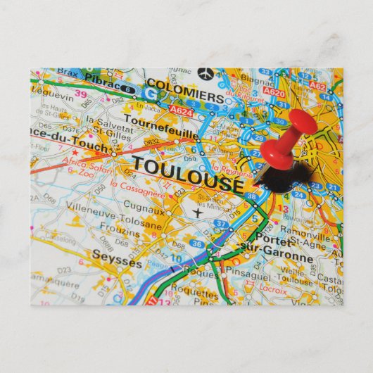 Toulouse, Frankrijk Briefkaart (Voorkant)