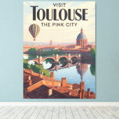 Toulouse Frankrijk Canvas Afdruk (Insitu (Houten vloer))