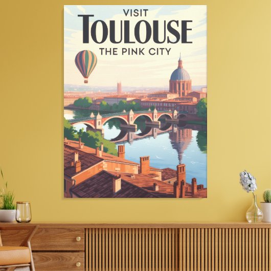 Toulouse Frankrijk Canvas Afdruk (Insitu (Woonkamer))