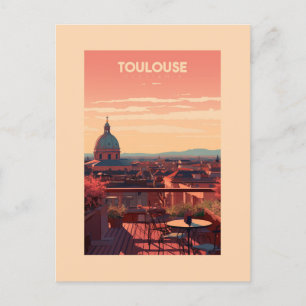 Toulouse - Frankrijk - illustraties Briefkaart