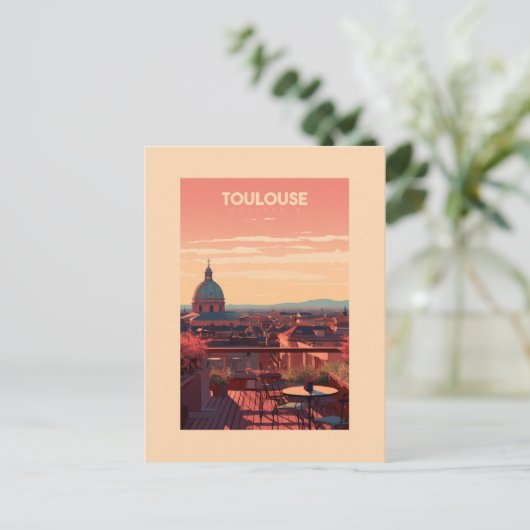 Toulouse - Frankrijk - illustraties Briefkaart (Staand voorkant)