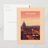 Toulouse - Frankrijk - illustraties Briefkaart (Voorkant / Achterkant)