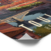 Toulouse - Frankrijk - illustraties Poster (Hoek)