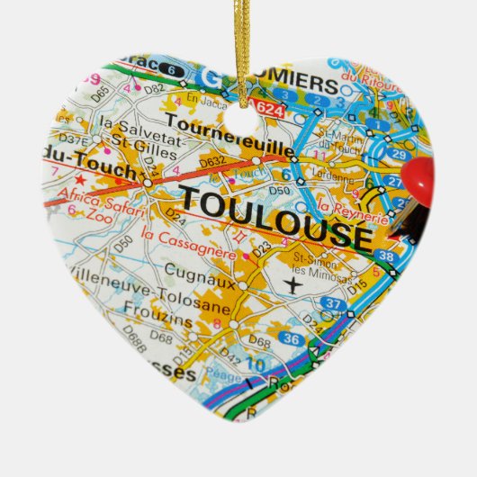 Toulouse, Frankrijk Keramisch Ornament (Voorkant)
