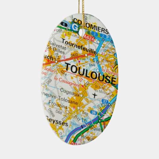 Toulouse, Frankrijk Keramisch Ornament (Rechts)