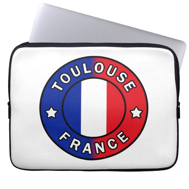 Toulouse Frankrijk Laptop Sleeve (Voorkant)