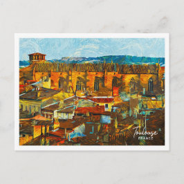 Toulouse Frankrijk Mooi olieverflandschap Briefkaart