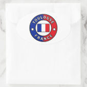 Toulouse Frankrijk Ovale Sticker (Tas)