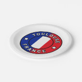 Toulouse Frankrijk Papieren Bordje (Gekanteld)