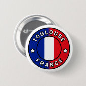 Toulouse Frankrijk Ronde Button 5,7 Cm (Voorkant /achterkant)