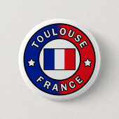 Toulouse Frankrijk Ronde Button 5,7 Cm (Voorkant)