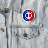 Toulouse Frankrijk Ronde Button 5,7 Cm (In situ)