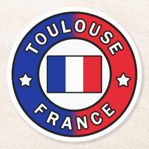 Toulouse Frankrijk Ronde Kartonnen Onderzetter