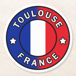Toulouse Frankrijk Ronde Kartonnen Onderzetter